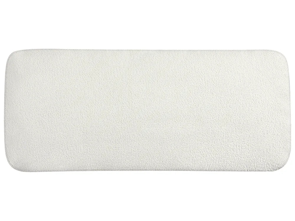 Corner Sofa 3 Seater Boucle Off-White Right Hand Bodhild