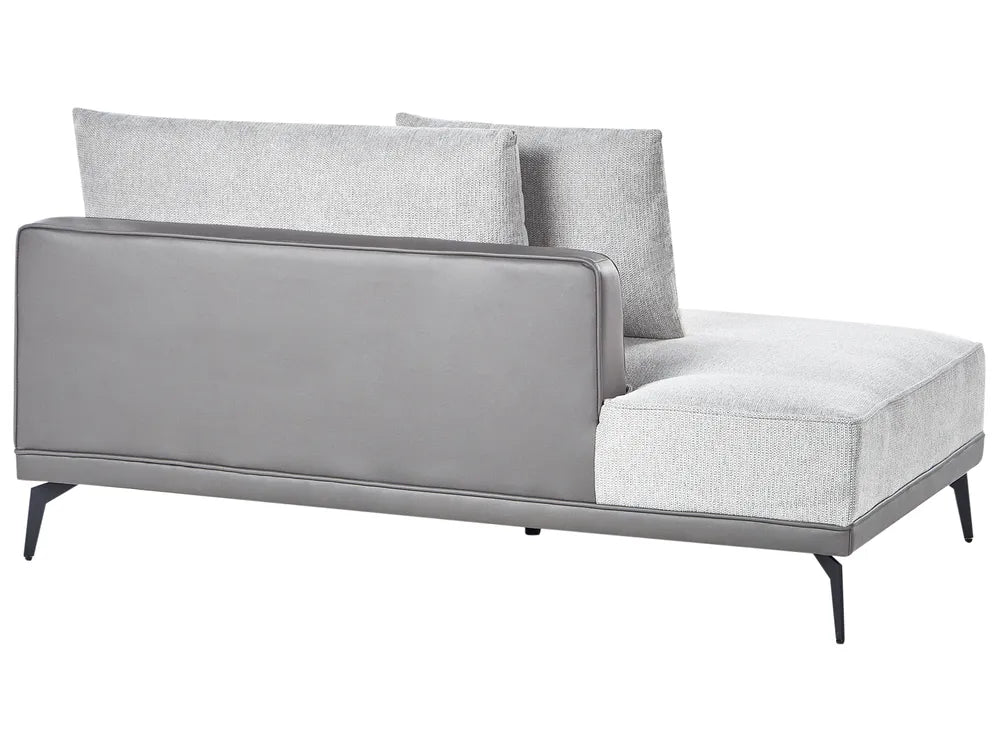 Corner Sofa 3 Seater Fabric Light Grey Left Hand Deaneen