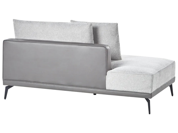 Corner Sofa 3 Seater Fabric Light Grey Left Hand Deaneen