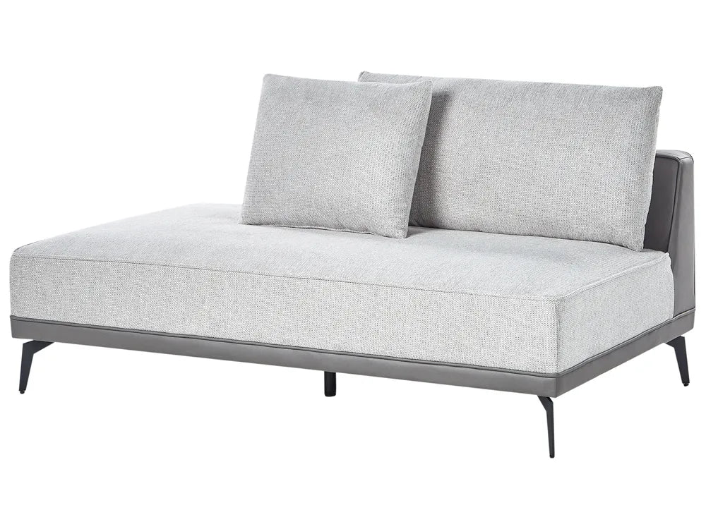 Corner Sofa 3 Seater Fabric Light Grey Left Hand Deaneen