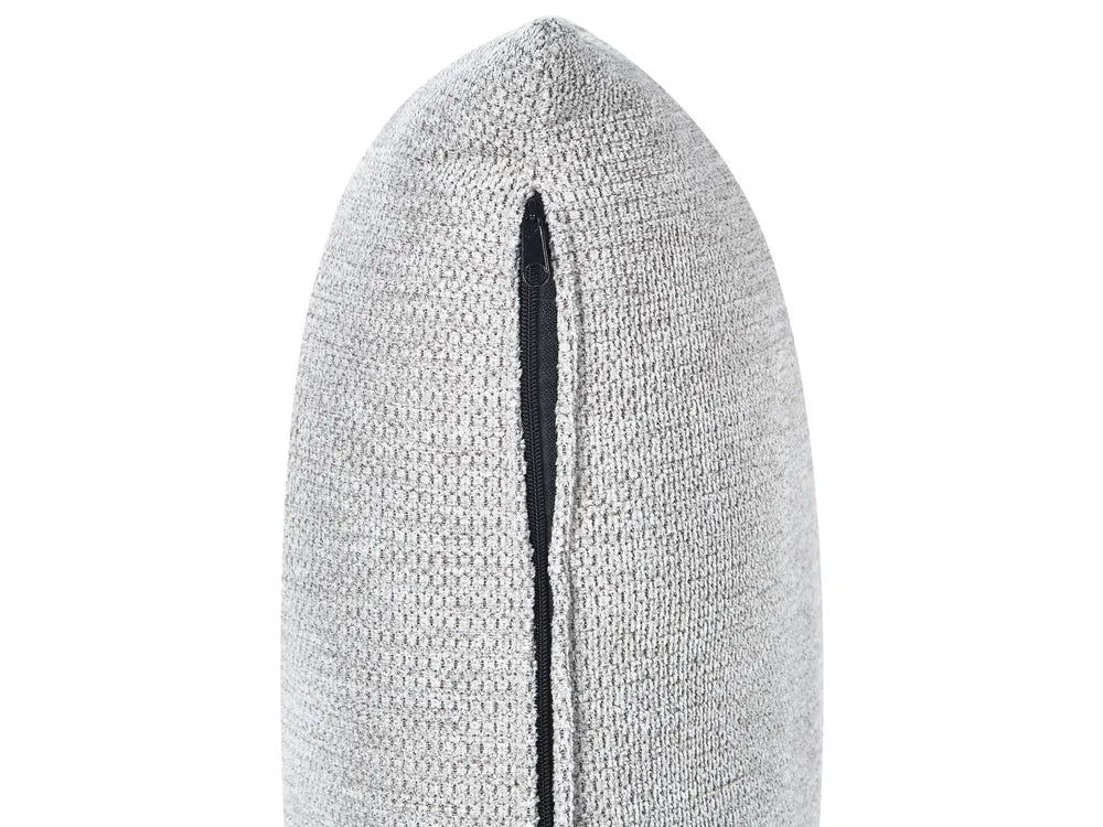 Corner Sofa 3 Seater Fabric Light Grey Left Hand Deaneen