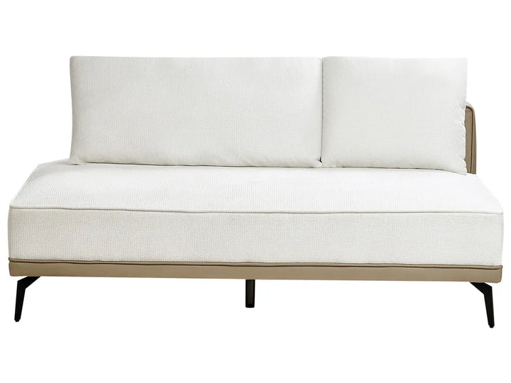 Corner Sofa 3 Seater Fabric Off-White Left Hand Deaneen
