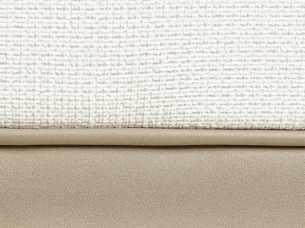 Corner Sofa 3 Seater Fabric Off-White Left Hand Deaneen