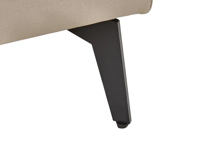 Corner Sofa 3 Seater Fabric Off-White Left Hand Deaneen