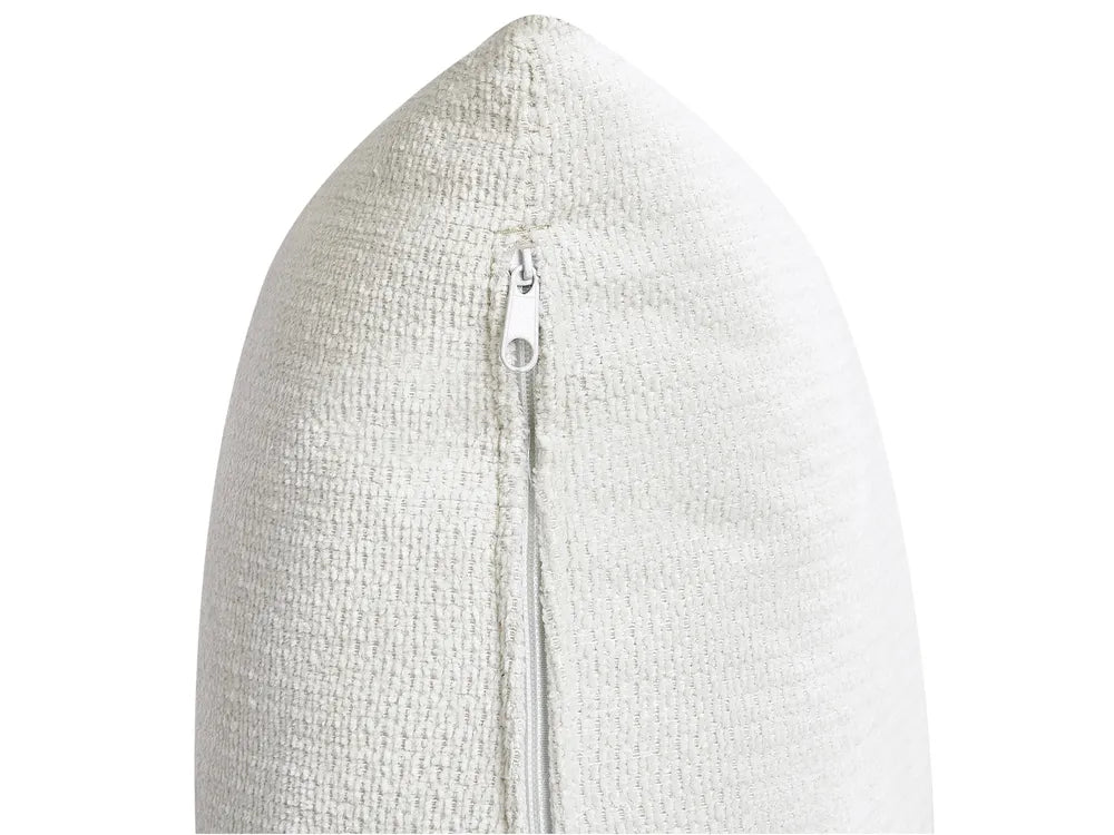 Corner Sofa 3 Seater Fabric Off-White Left Hand Deaneen