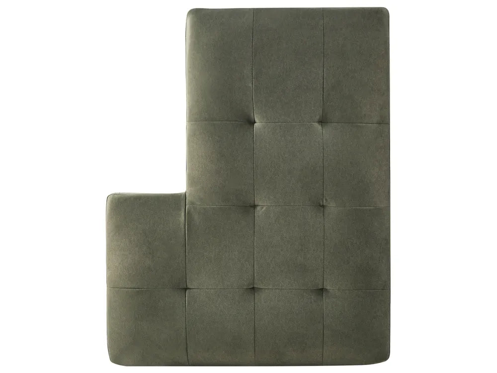 Corner Sofa 4 Seater Fabric Dark Green Right Hand Viola