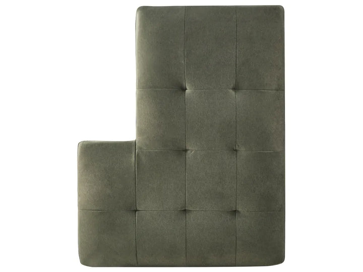 Corner Sofa 4 Seater Fabric Dark Green Right Hand Viola