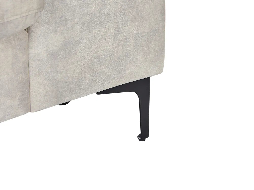 Corner Sofa 4 Seater Velvet Light Beige Right Hand Viola