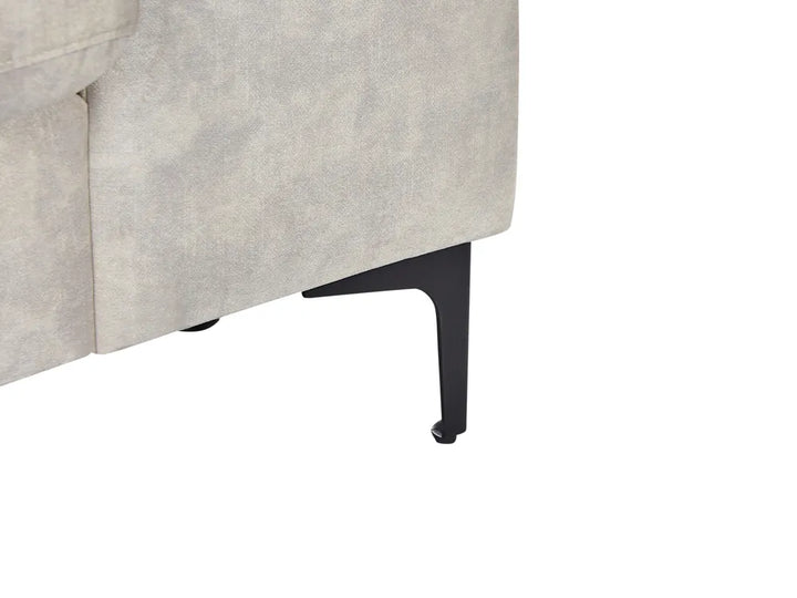 Corner Sofa 4 Seater Velvet Light Beige Right Hand Viola