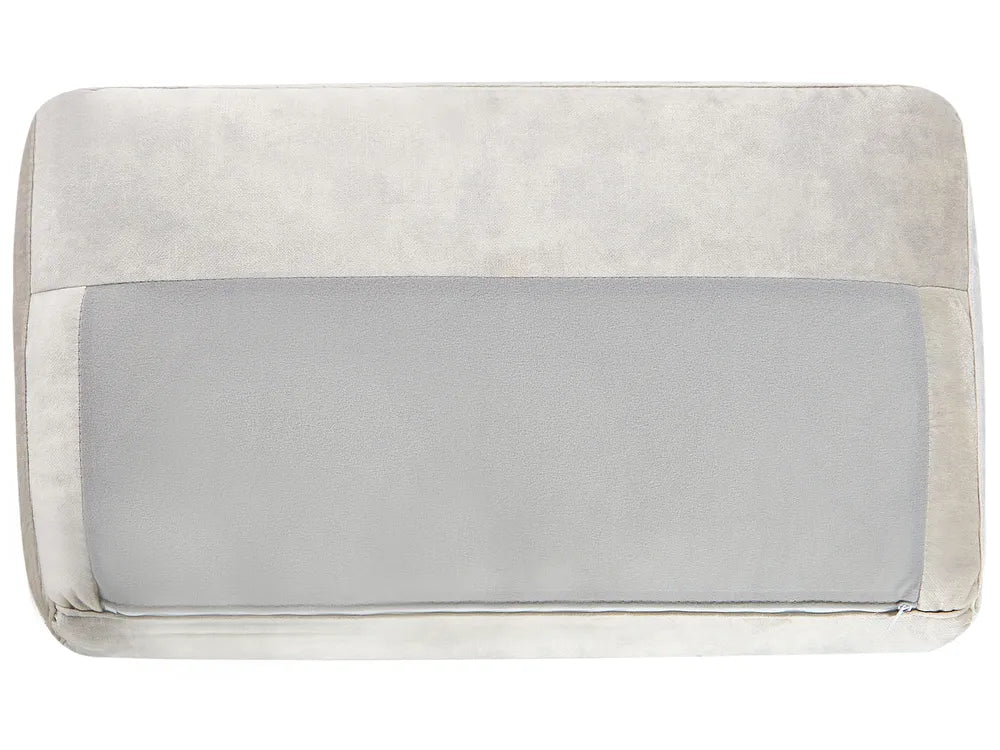 Corner Sofa 4 Seater Velvet Light Beige Right Hand Viola