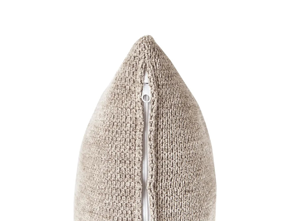 Corner Sofa 3 Seater Fabric Taupe Left Hand Brekyn