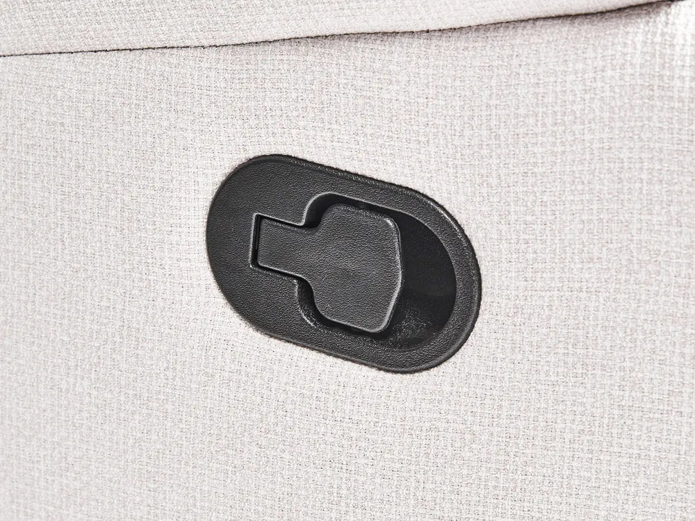 Manual Recliner Corner Sofa 5 Seater  Fabric Light Beige Left Hand Mailina