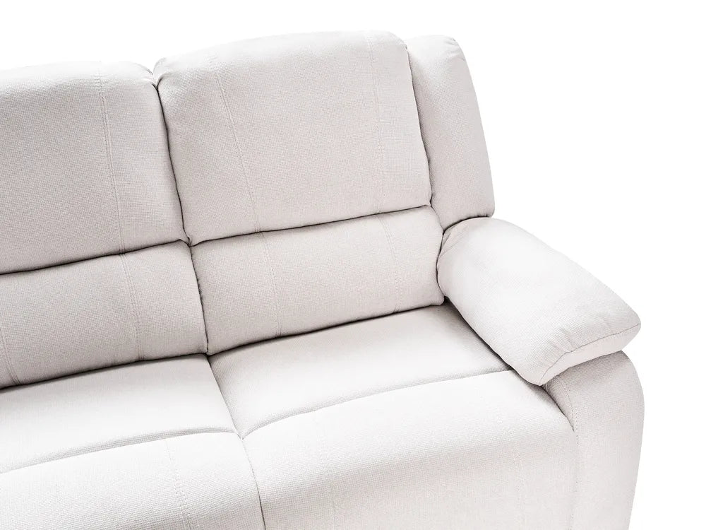 Manual Recliner Corner Sofa 5 Seater  Fabric Light Beige Left Hand Mailina