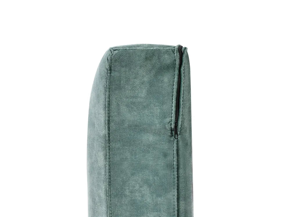Corner Sofa 5 Seater Velvet Teal with Ottoman Right Hand Thremo