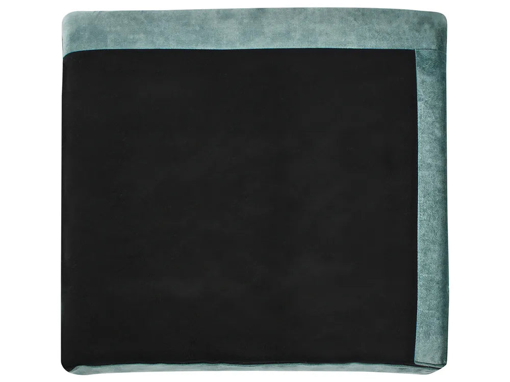 Corner Sofa 5 Seater Velvet Teal with Ottoman Right Hand Thremo
