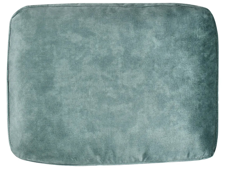 Corner Sofa 5 Seater Velvet Teal with Ottoman Right Hand Thremo