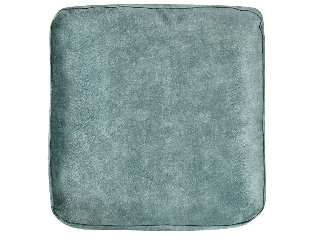 Corner Sofa 5 Seater Velvet Teal with Ottoman Right Hand Thremo