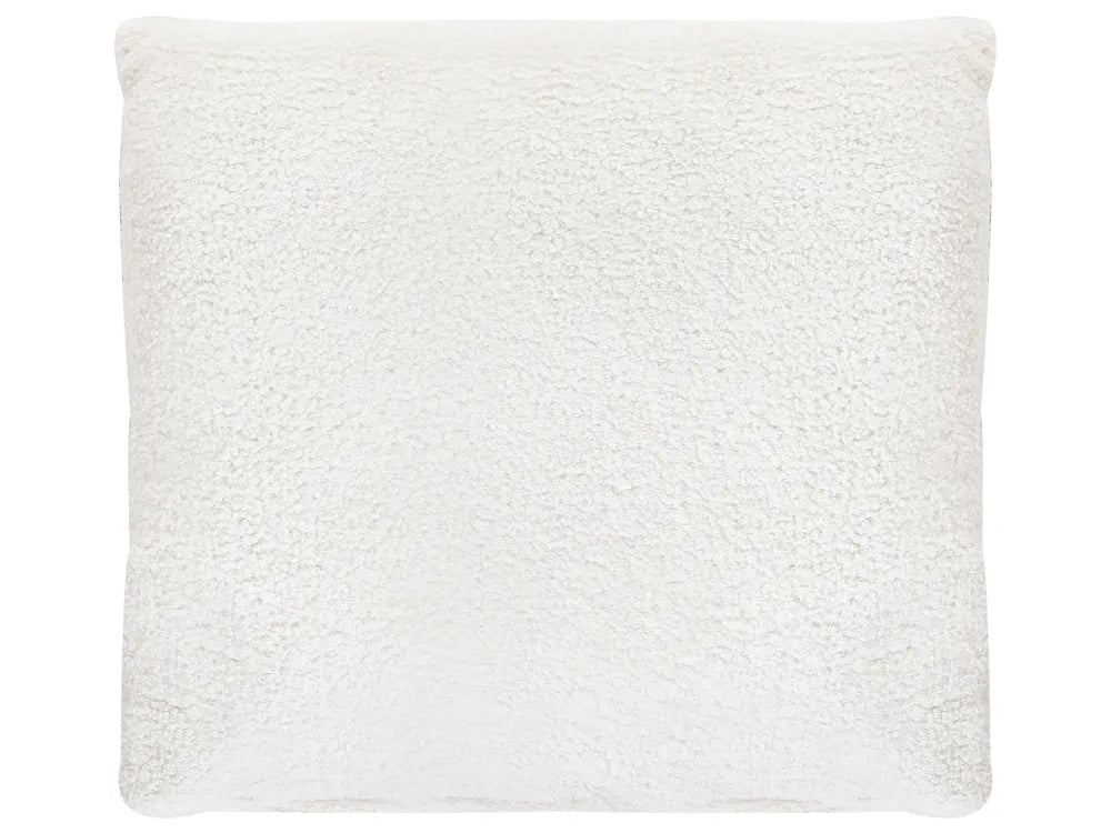 Corner Sofa Bed 4 Seater Boucle Off-White Left Hand Heffernan