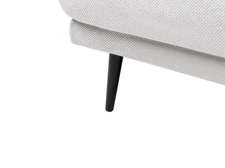 Corner Sofa 3 Seater Fabric Off-White Right Hand Kettner