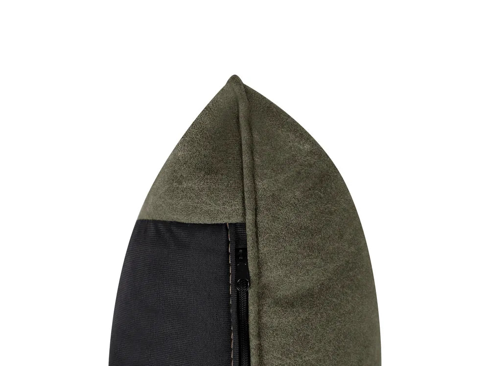 Corner Sofa 3 Seater Fabric Dark Green Left Hand Idou