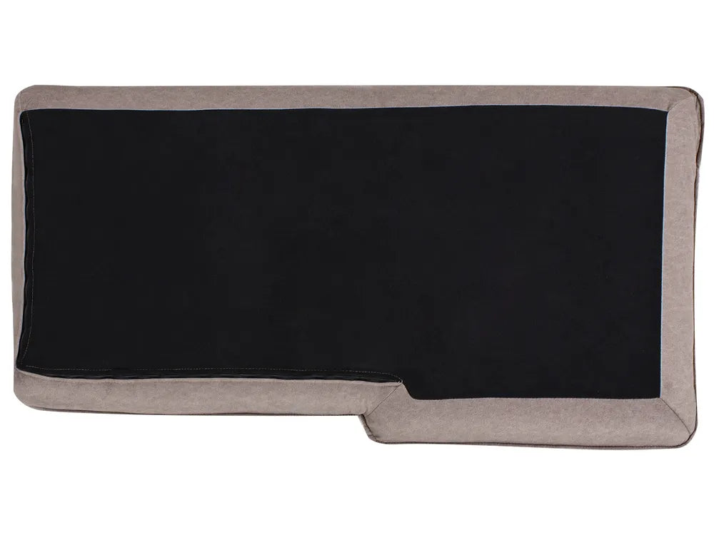 Corner Sofa 3 Seater Fabric Taupe Left Hand Idou