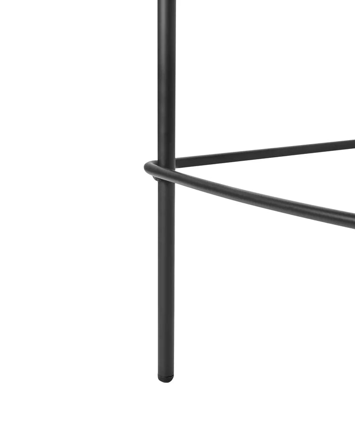 Set of 2 Bar Chairs Faux Linen Light Grey Comfortable Seating Ristor