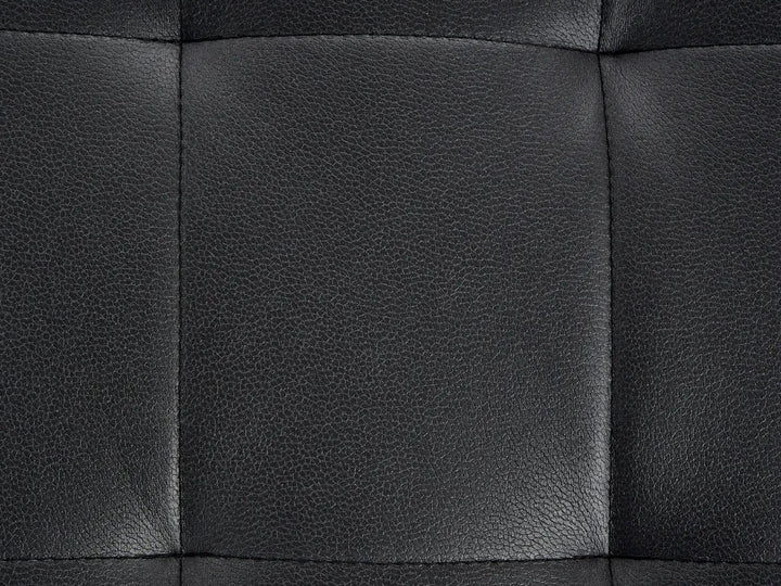 Modular Corner Sofa Bed 4 Seater Faux Leather Black Right Hand Denby