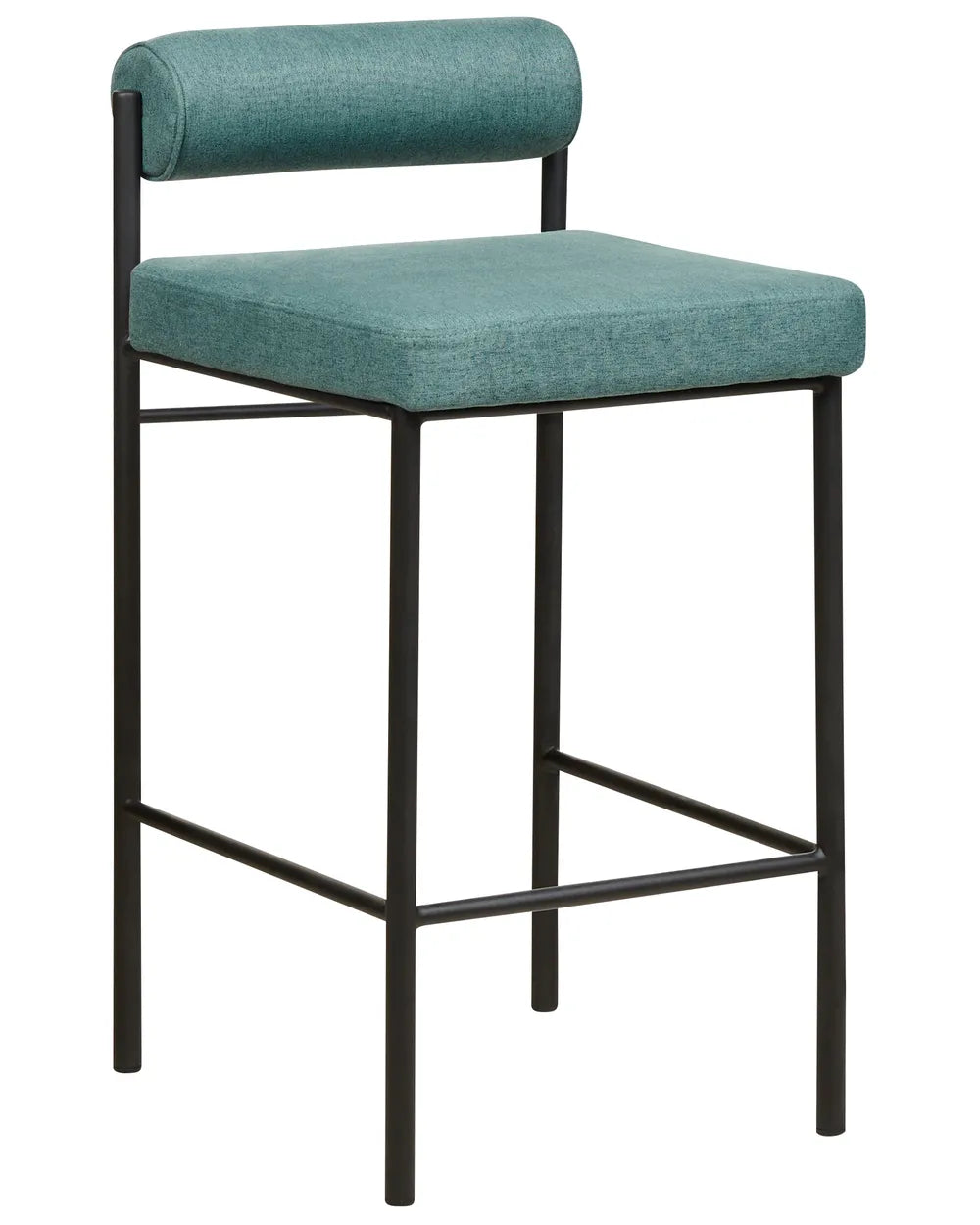 Set of 2 Bar Chairs Teal Leg Caps for Surface Protection Nurvia