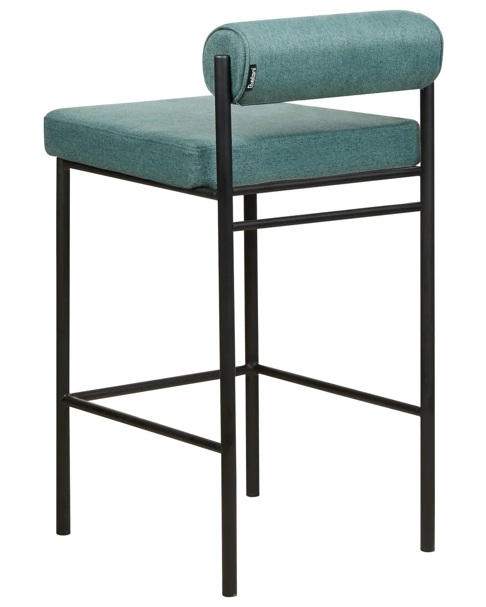 Set of 2 Bar Chairs Teal Leg Caps for Surface Protection Nurvia