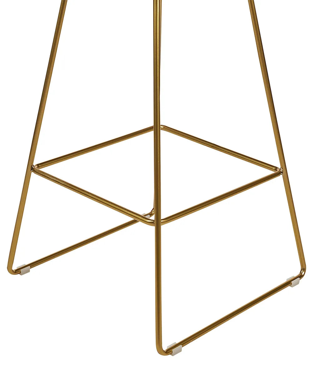 Set of 2 Bar Chairs Metal Gold Trendy Design and Colour Brinza