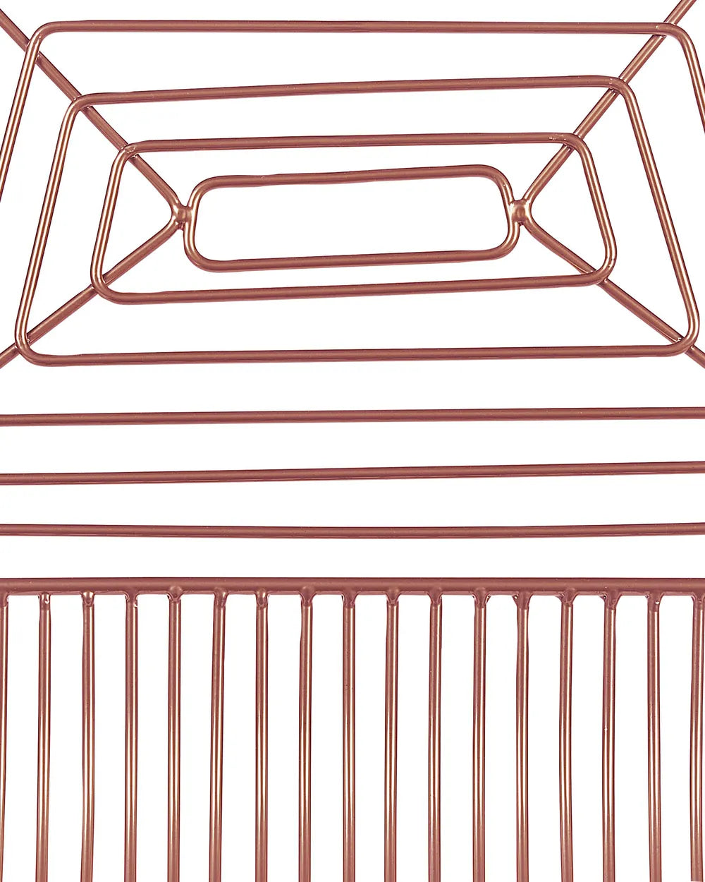 Set of 2 Bar Chairs Metal Rose Gold Robust Frame Brinza