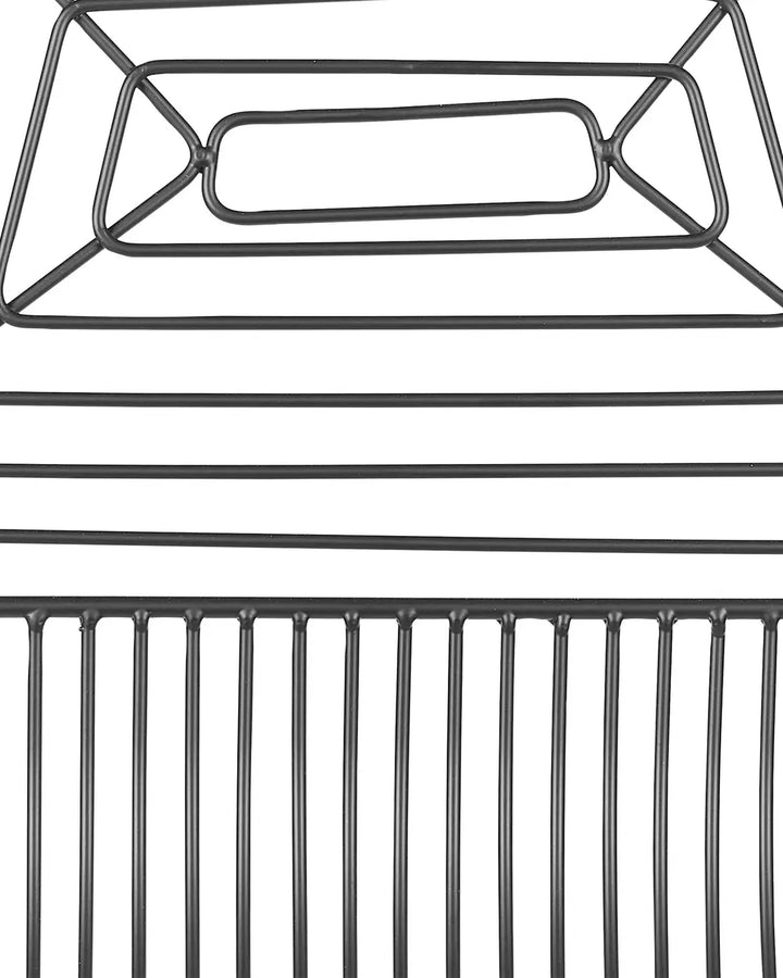 Set of 2 Bar Chairs Metal Black Robust Frame Livaro