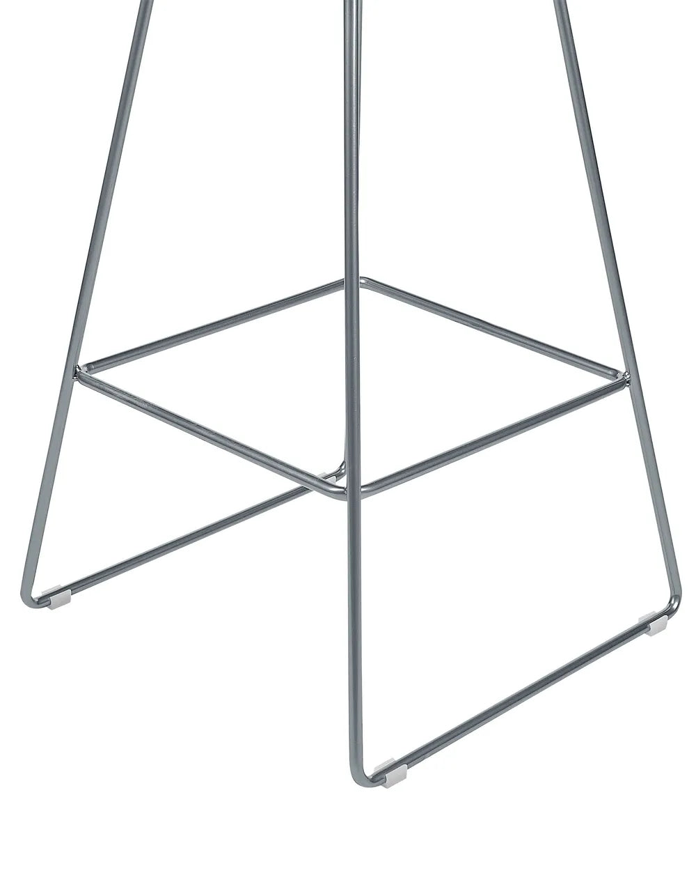 Set of 2 Bar Chairs Metal Silver Trendy Design Livaro