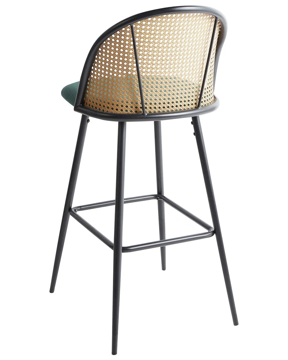 Set of 2 Bar Chairs  Metal Green Decorative Yet Functional Invero