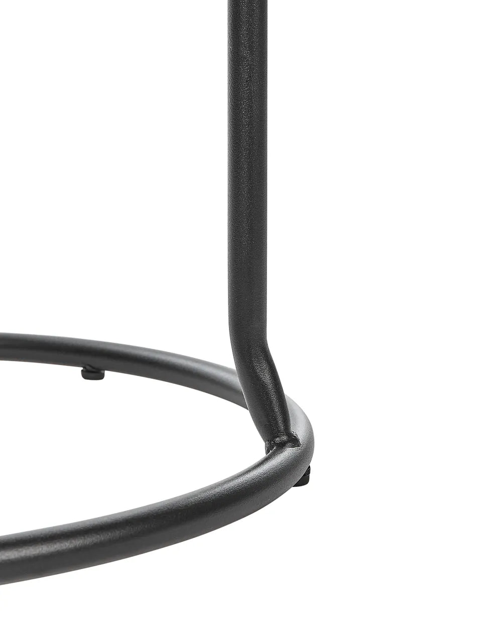 Set of 2 Bar Stools Faux Leather Light Grey Chic Look Nevoro