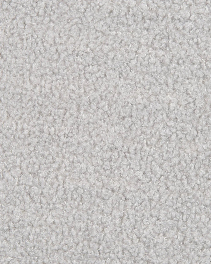 Set of 2 Bar Chairs Boucle Light Grey Comfortable Sitting Surface Klinor