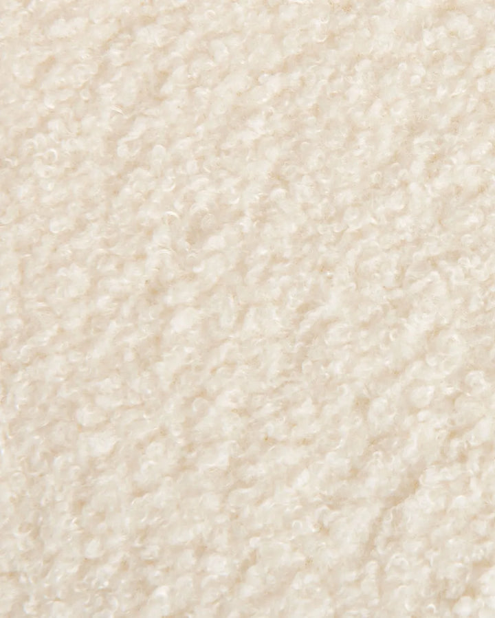 Set of 2 Bar Chairs Boucle White High-Quality Upholstery Klinor