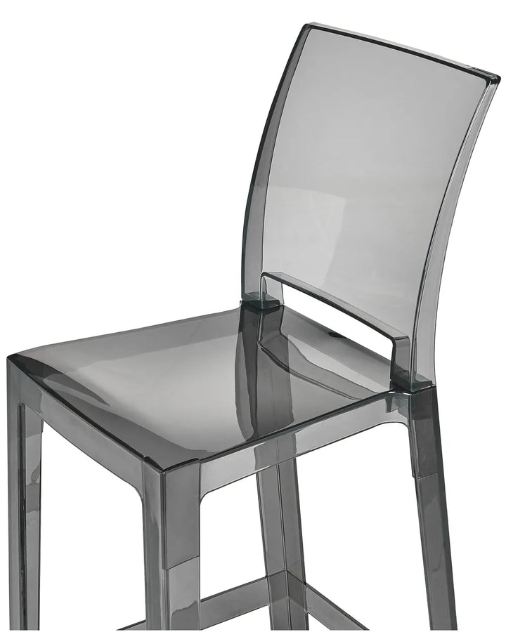 Set of 2 Bar Chairs Black Exceptionally Easy Care Wostin