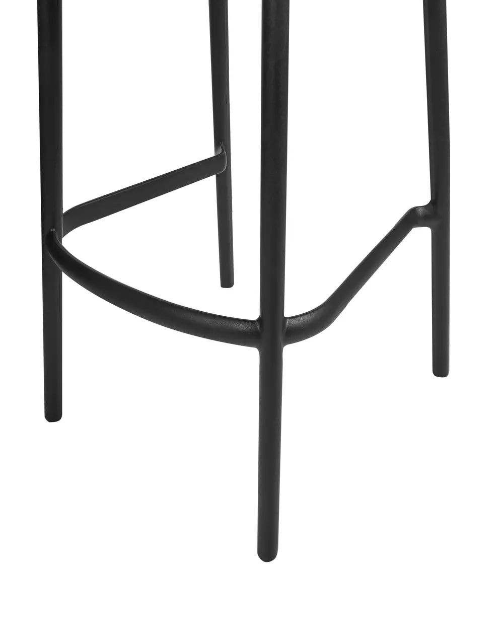 Set of 2 Garden Bar Chairs Black Retro Style Mistral