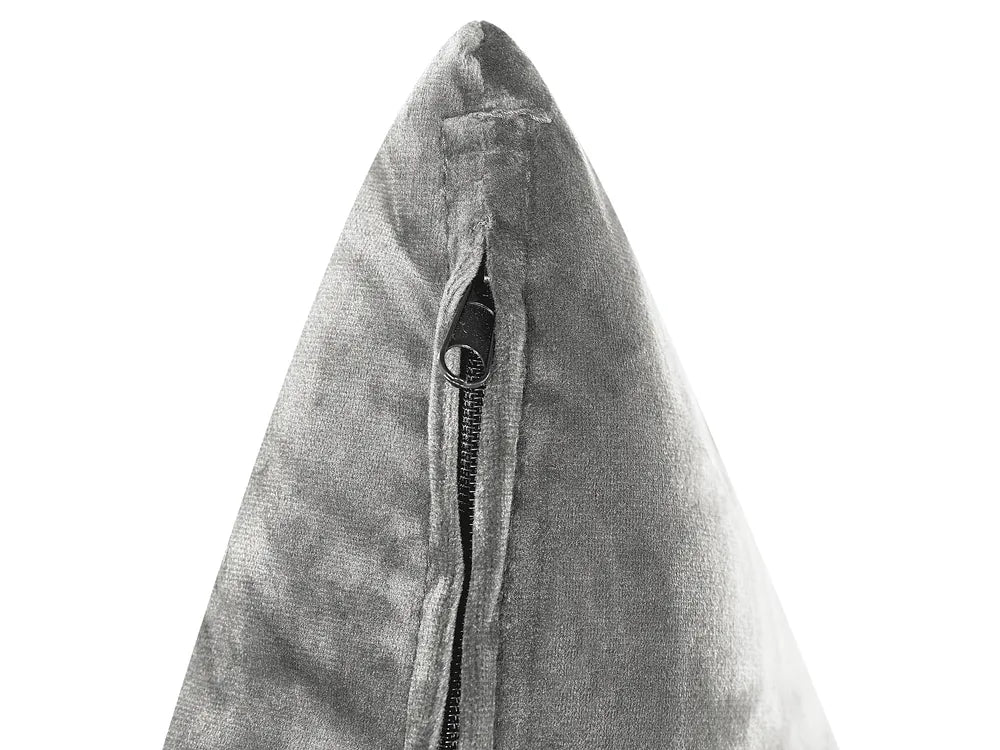 Corner Sofa 3 Seater Velvet Light Grey Left Hand Brisia