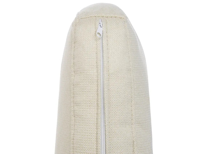 Corner Sofa 4 Seater Fabric Light Beige Right Hand Nora