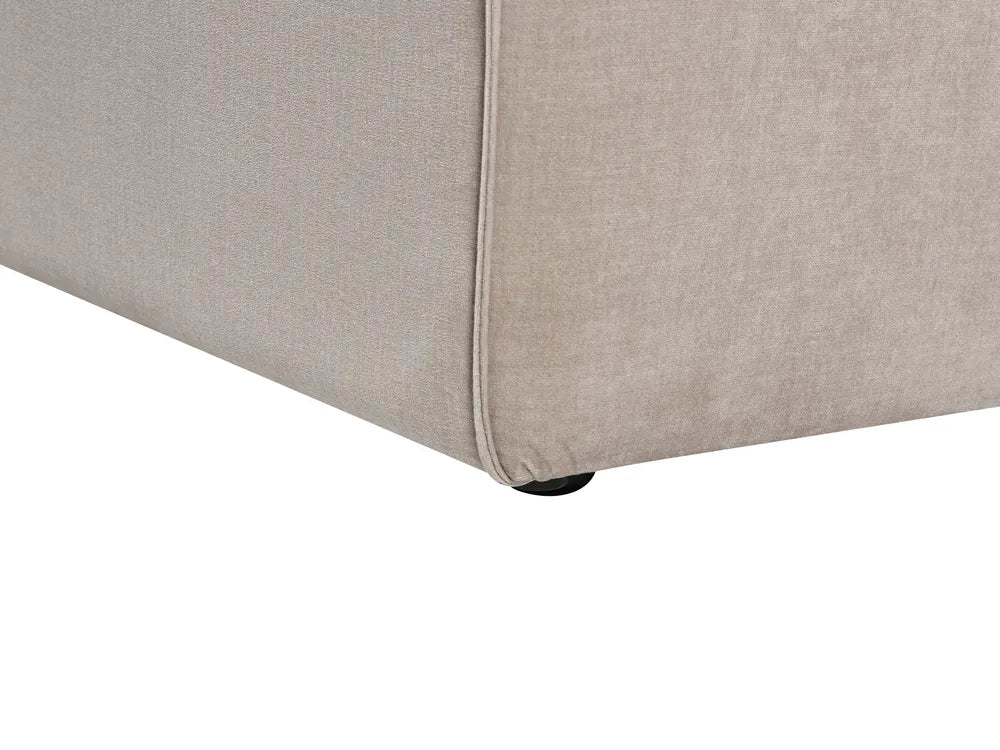 Corner Sofa 2 Seater Velvet Taupe Right Hand Chambord