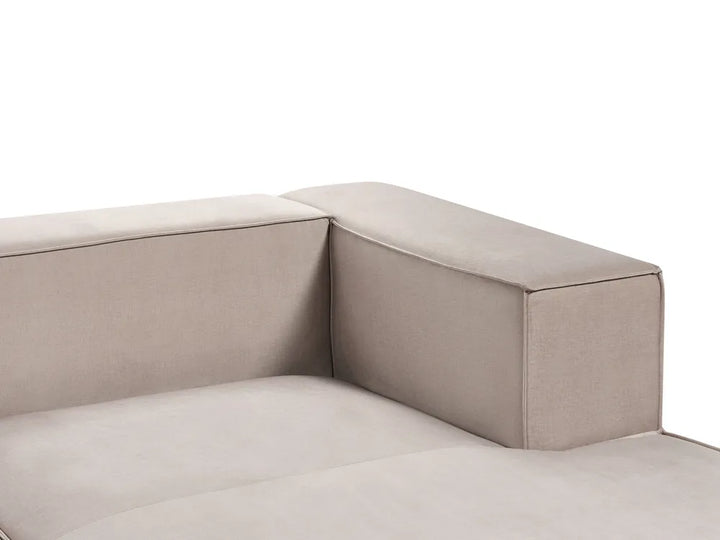 Corner Sofa 3 Seater Velvet Taupe Right Hand Chambord
