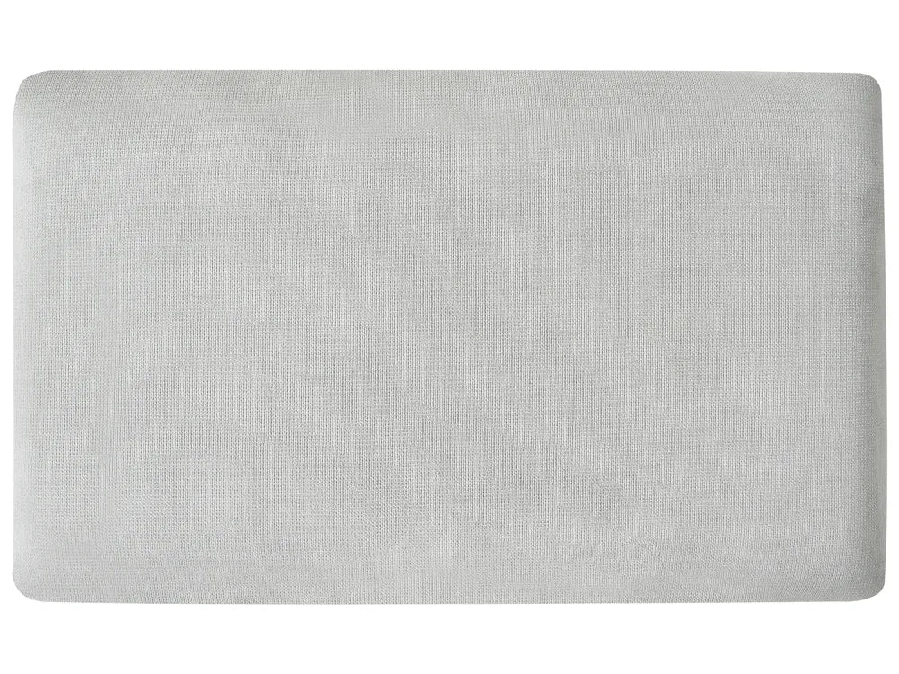 Corner Sofa 3 Seater Chenille Light Grey Right Hand Emilio