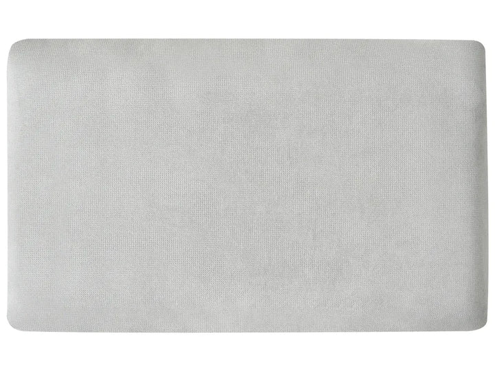 Corner Sofa 3 Seater Chenille Light Grey Right Hand Emilio