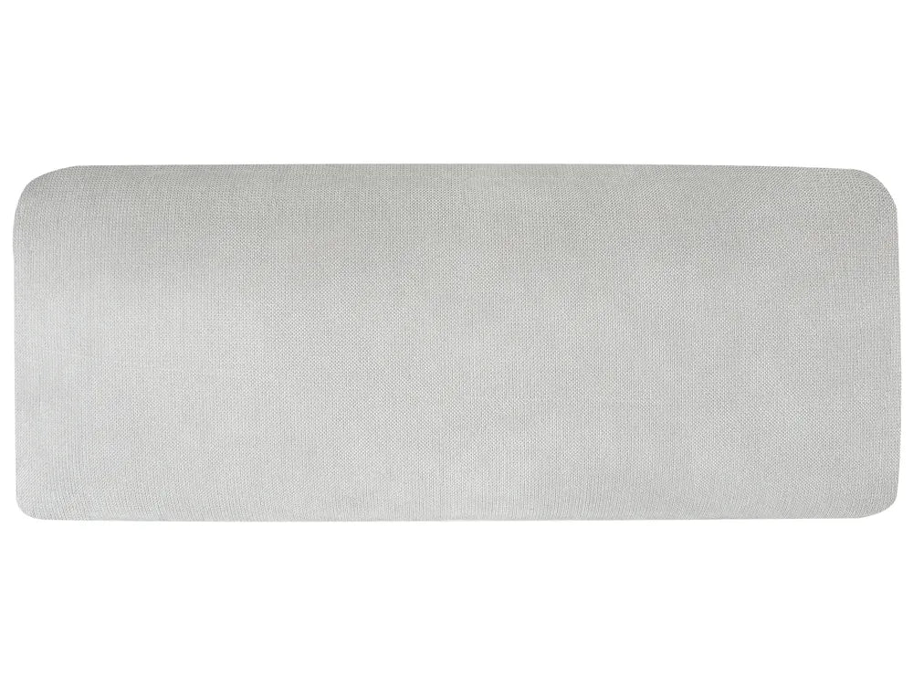 Corner Sofa 3 Seater Chenille Light Grey Right Hand Emilio