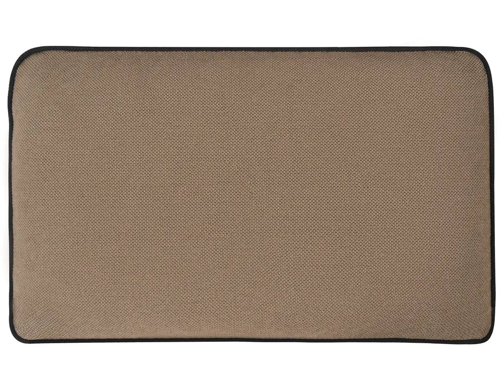Corner Sofa 3 Seater Fabric Light Brown Left Hand Bodhild