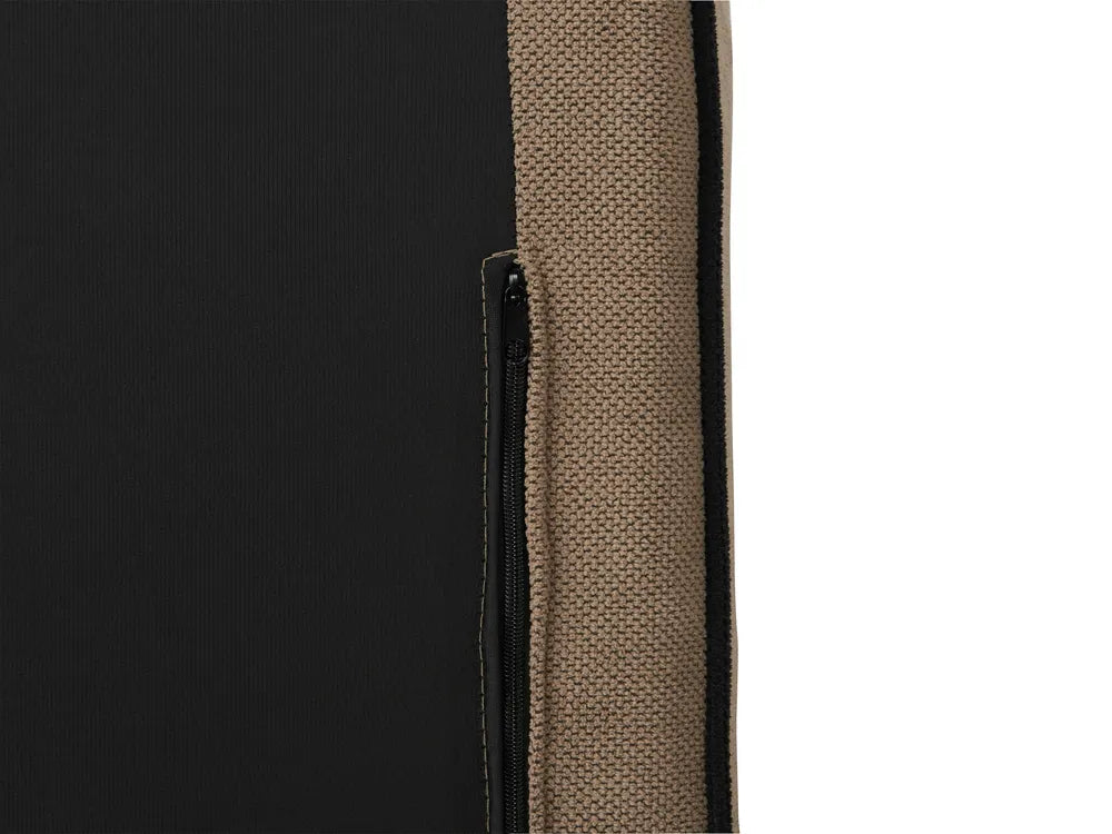 Corner Sofa 3 Seater Fabric Light Brown Left Hand Bodhild