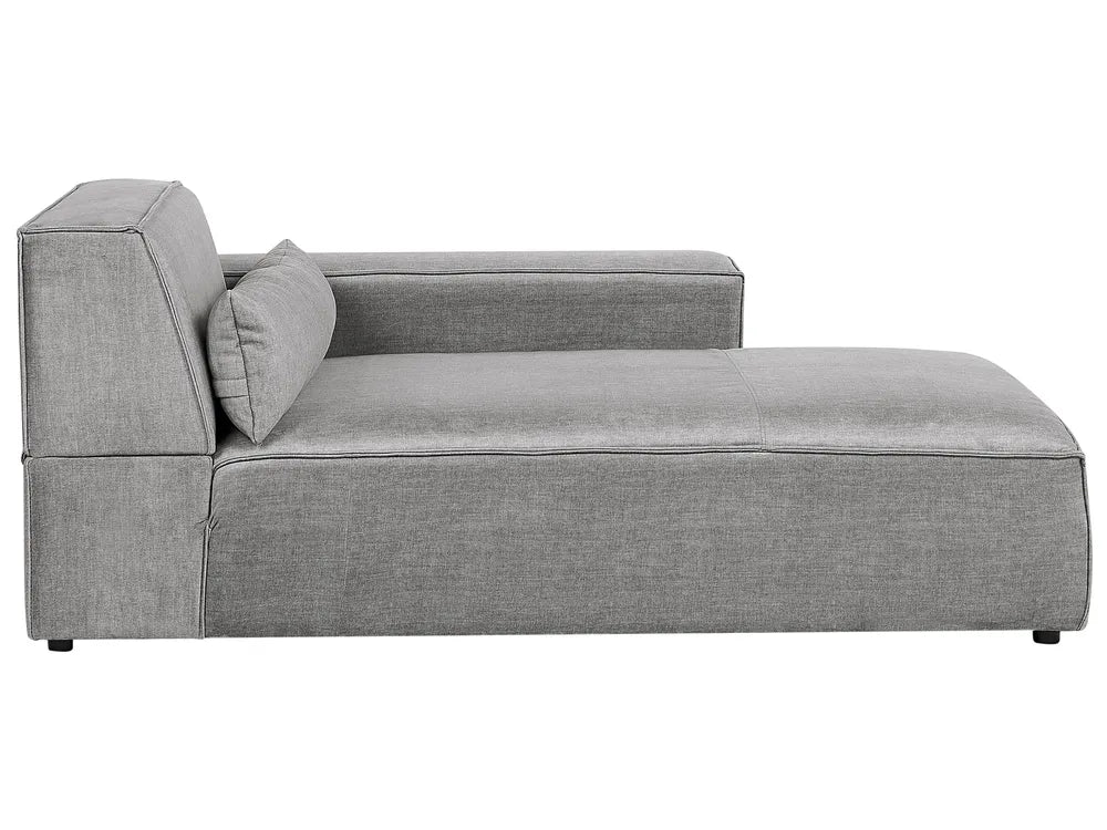 Modular Corner Sofa 2 Seater Fabric Grey Left Hand Bouke