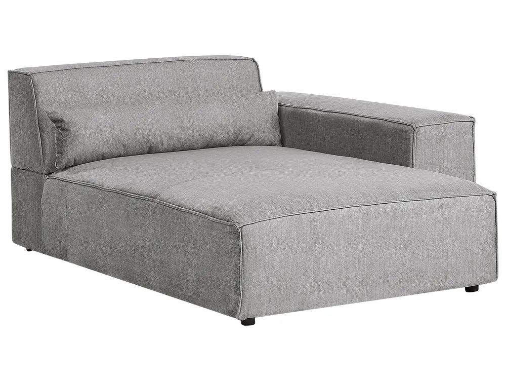 Modular Corner Sofa 2 Seater Fabric Grey Left Hand Bouke